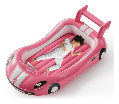 Cama Inflable Para Niños Qpau, Con Laterales, Portátil Y Per