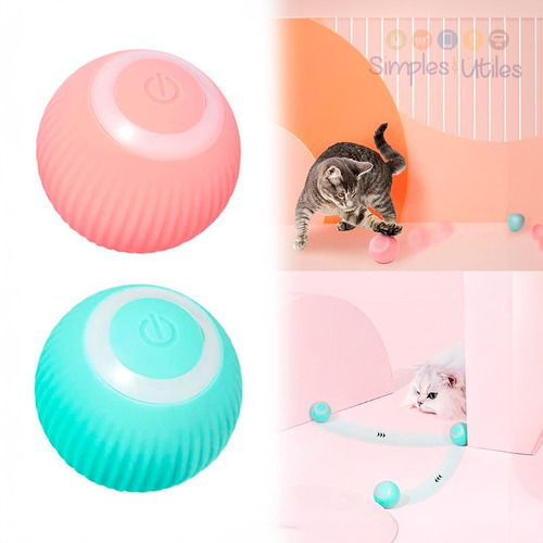 Pelota Recargable De Movimiento Para Mascotas, Perros Gatos