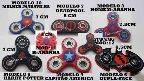 Imagem 1 de 6 de Fidget Hand Spinner Personalizado Marvel Dc Comics Abec 15 A
