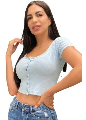 Blusas Mujer Blusa Para Dama Crop Top Y Casuales Con Cierre