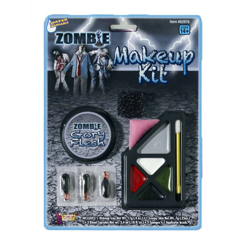 Kit De Maquillaje De Zombi Deluxe Accesorio De Disfraz Para