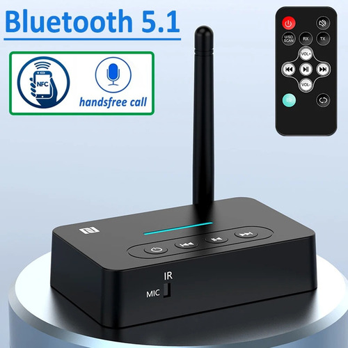 Adaptador De Áudio 5.1 Com Controle Remoto De Microfone Nfc