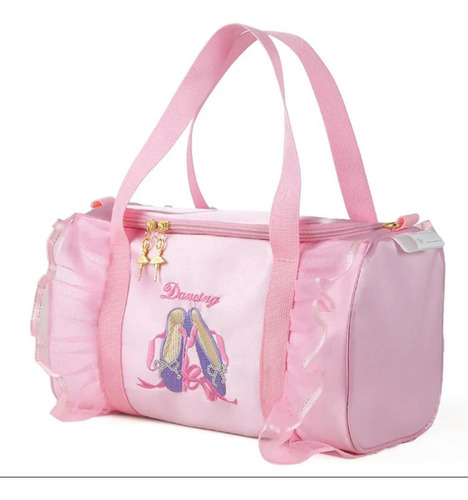 Bolso De Niña Rosa Para Deportes Ballet, O Gimnasia 30x19x18