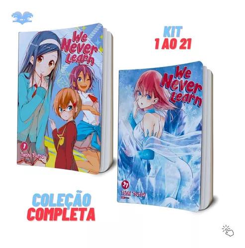 We Never Learn Bokuben Mangá Vol. 1 Ao 21 - Kit Coleção Completa