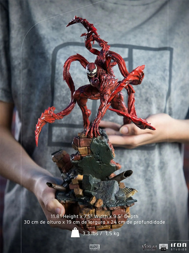 Estátua Carnage -venom 2 Let There Be Carnage Art Scale 1/10