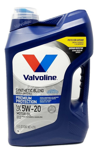 Aceite Motor Valvoline 5w20vgsint Premium Synthetc 4.73l