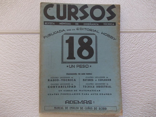 Cursos Revista Hobby Nº 18 Año 1940 (9bis)