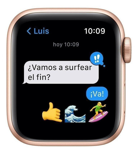 Imagen 6 de 7 de Apple Watch SE (GPS, 40mm) - Caja de aluminio color dorado - Correa deportiva Blanco estelar