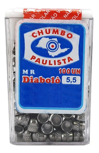 Kit C/60 Chumbinho Diabolo Paulista 5,5 C/100total 6000 Unid