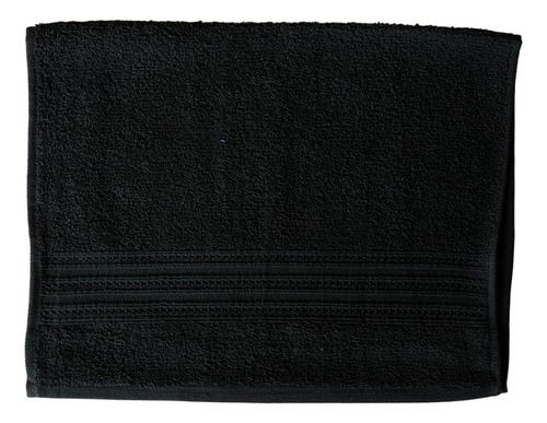 2 Toalla Negra Algodón Estética Spa Barber Gym Pullman 40x60