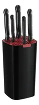 Comprar Juego Cuchillos Base Soporte Taco Tramontina Ultracorte 6pza Color Negro