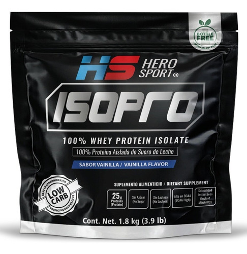 Proteína Low Carbs Vainilla 1.8kg Hero Sport