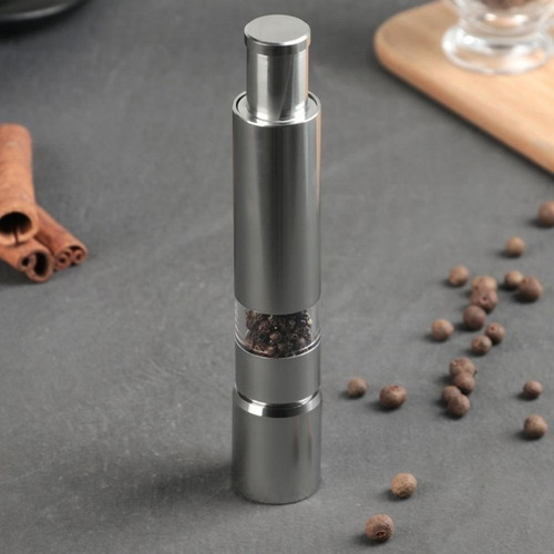 Dispenser De Sal Fino Para Temperar Pratos Em Casa Aço Inox