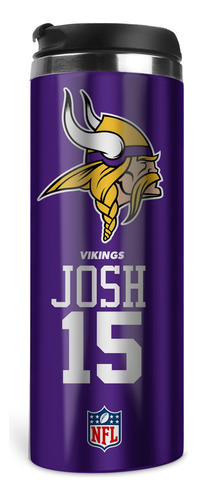 Termo Minnesota Vikings Personalizado Con Tu Nombre