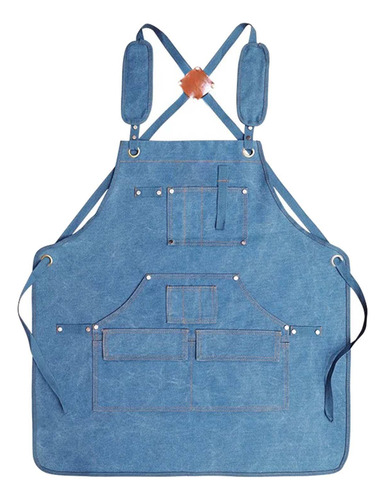 Delantal De Carpintería, Delantal De Jardinería Azul Claro