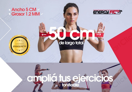 Imagen 5 de 10 de Banda Elastica Circular Xtra Hard Ejercicio Gimnasia Fitness