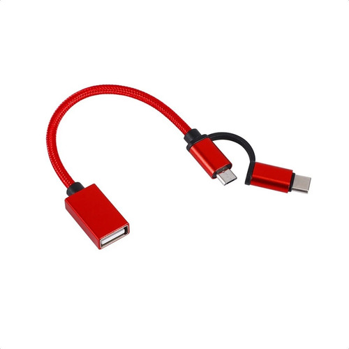 Cable Adaptador Otg De Micro Usb Y Tipo C A Usb 3.0