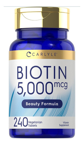 Biotin 5000 Mcg 240 Tabletas Carlyle