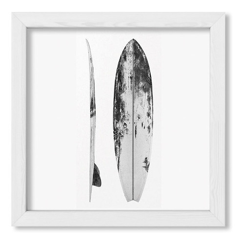 Cuadros Abstractos 20x20 Chato Blanco Tabla De Surf