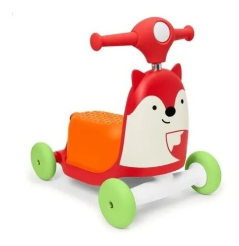 Skip Hop Ride on the Skip Hop zoo triciclo patinete andador brinquedo cor Raposa