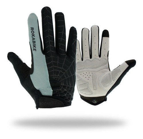 Guantes Rokabike Ciclismo - Gimnasio Gym Gel Largo