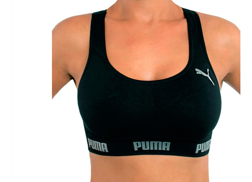 Top Sem Costura Puma Sem Bojo Soutien Top Fitness Original 