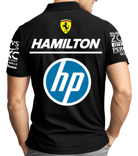 Playera Tipo Polo Hamilton 2025