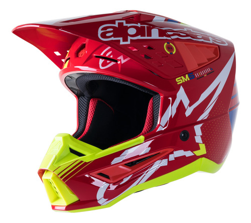 Casco Motocross Enduro Sm5 Alpinestars Red 3325