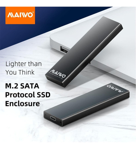 Maiwo M.2 Sata Ssd Usb 3.0 Externo Lector Convertidor Uasp +