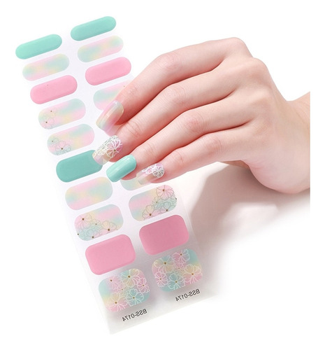 Parche De Uñas De Gel Semicurado (bss174) Puntas Deslizantes