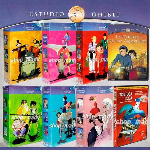 Colección De 20 Películas Dvd Del Studio Ghibli Reg. 1 Y 4 | Envío gratis