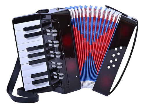 Acordeon 17 Teclas De Piano, 8 Botones De Bajo, Acordeon Par