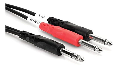 Hosa Stp-202 1/4 Pulgadas Trs A Doble 1/4 Pulgadas Ts Cable 