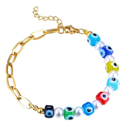 Pulsera Acero Quirúrgico Ojo Turco - Adcesorios