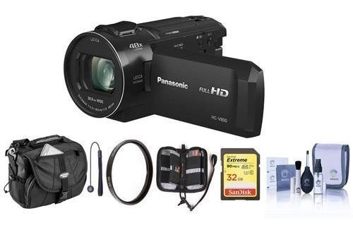 Panasonic Hc V800 Full Hd Camcorder 24x Leica Dicomar Lens