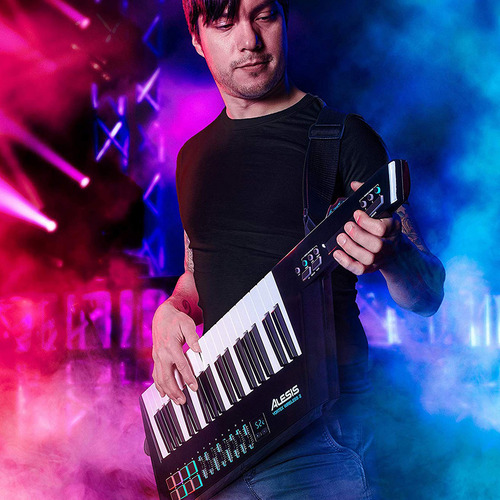 Controlador Keytar Alesis Vortex Wireless 2 Usb Midi Black