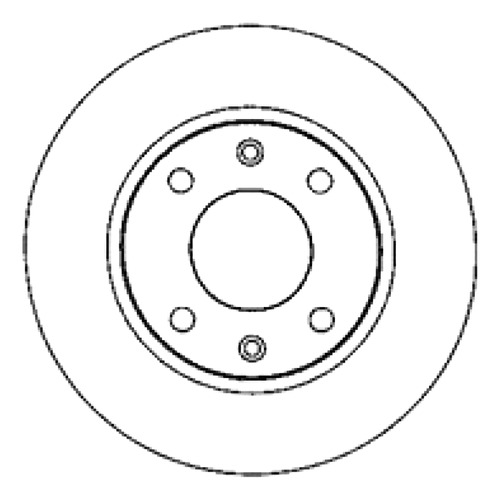 Disco Freno Delantero (247mm) Breme Peugeot 206 98-05