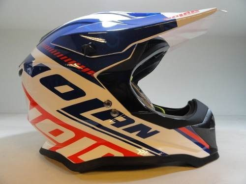 Casco Cross Nolan N53 Flaxy Italy Talle M (no Fox ,airoh)