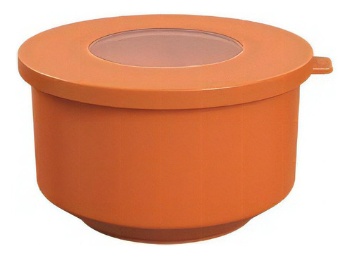 Contenedor 2l De Plástico Brinox Coza Hoop Colores Color Naranja