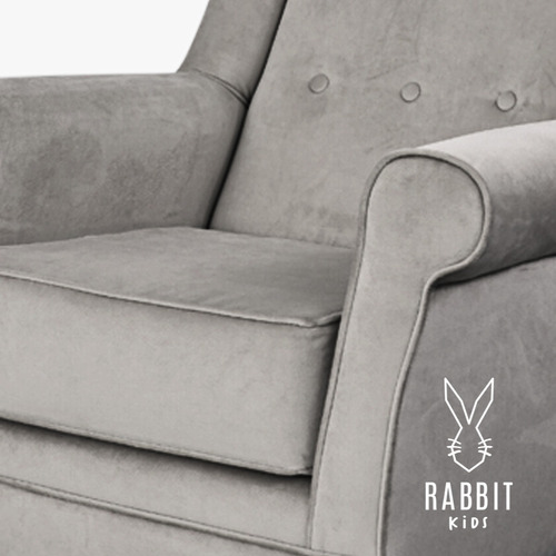 Imagen 8 de 10 de Sillon Sofa Mecedor 1 Cuerpo Mecedora Soft En Pana Berger