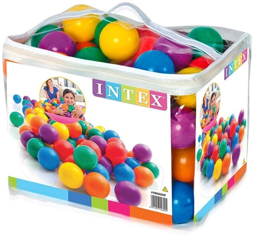Intex 100 Pelotas De Plástico Multicolores Original