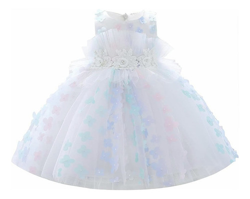 Vestido Fiesta Niña Bebé Elegante Boda Princesa 1 A 7 Años*