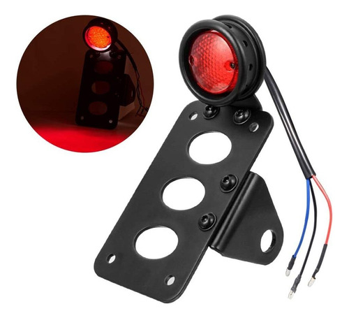 Luz De Freno Trasera Led De Motocicleta 3 4 Soporte De ...