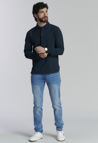 Polera Denver Fjs Azul Fw25 Ferouch