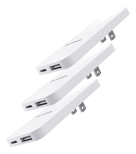 Cargador De Pared Galvanox Ultra Slim De Doble Puerto Usb-c/