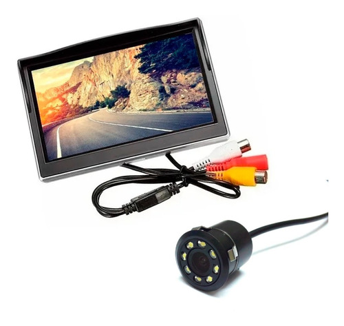 Pantalla Rca 5puLG Hd + Camara De Reversa 8 Leds