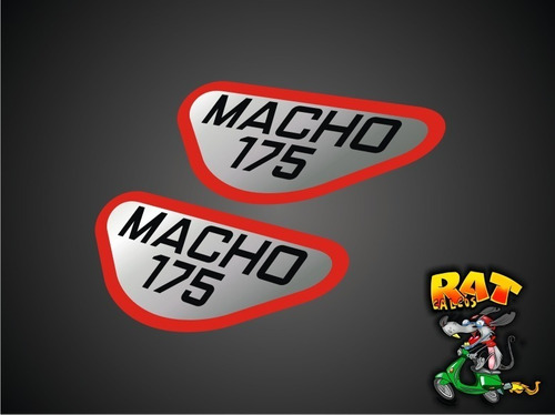 Calcos Gilera Macho 175 / Cachas / Kit X 2