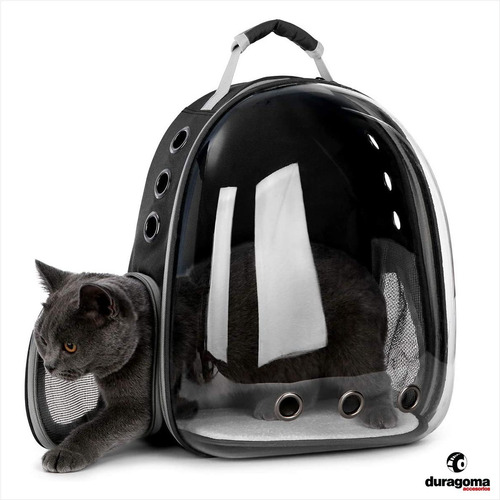 Imagen 2 de 9 de Mochila Bolso Mascotas Gato Perro Capsula 360 Transportadora