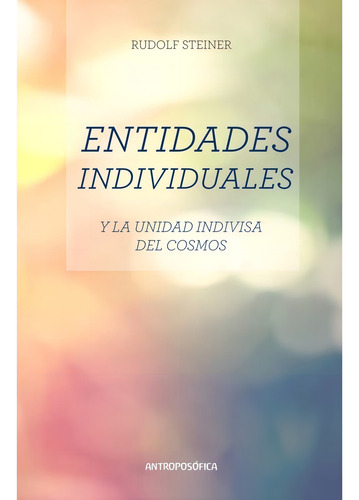 Libro Entidades Individuales - R. Steiner - Antroposofica