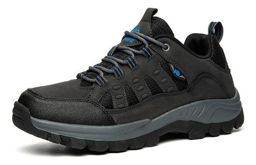 Hombre Casual Sneakers Outdoor Trekking Zapatos Negro